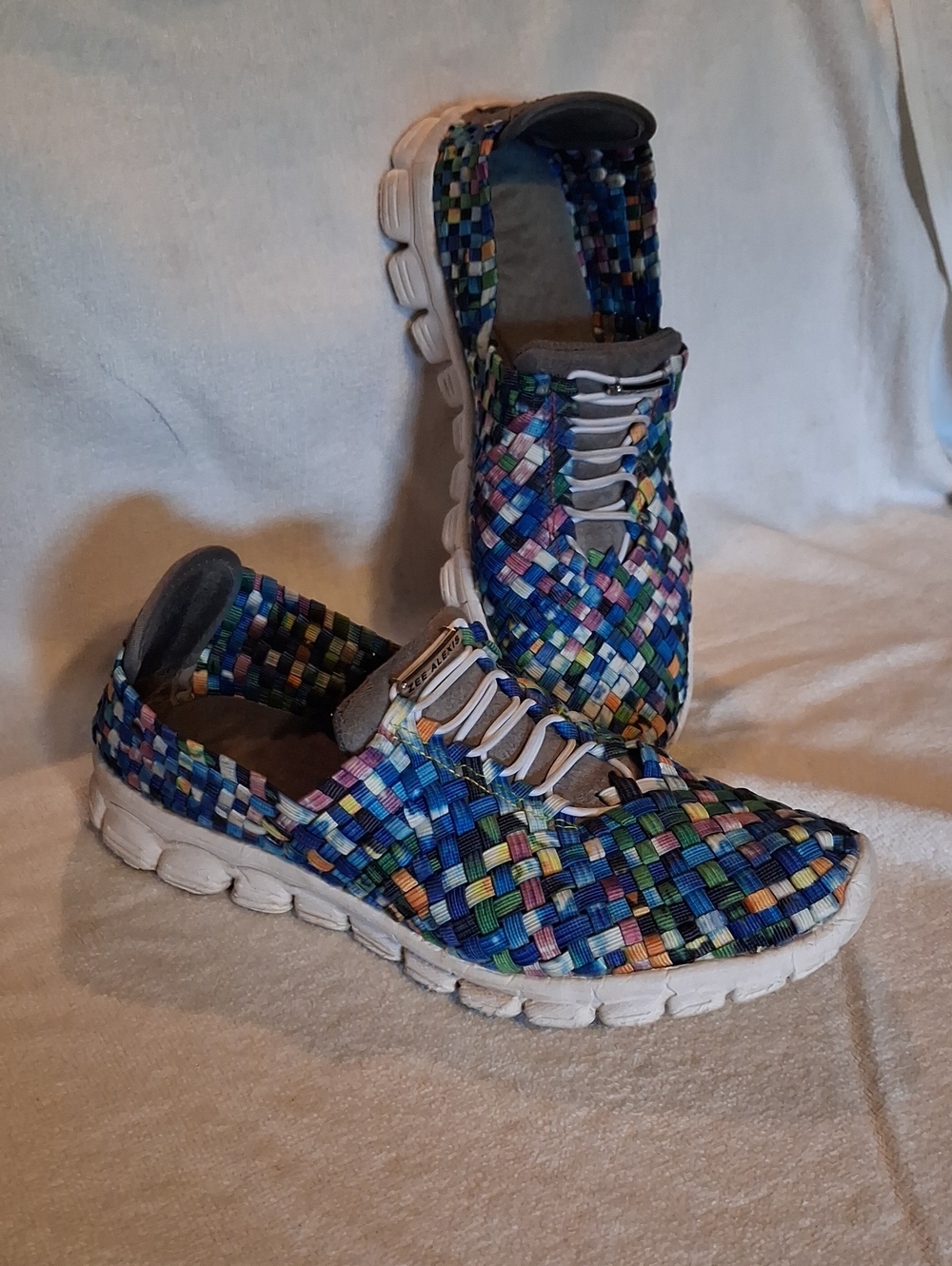 Woven Slip-On Casual Sneakers in Multicolor